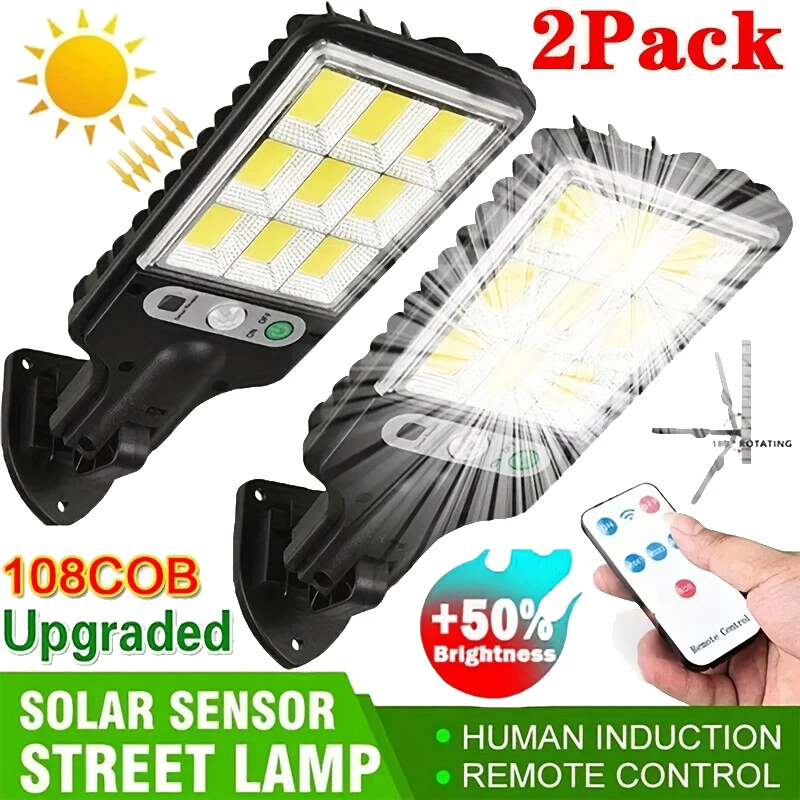 Renewable Energy Solar - Mocna solarna lampa LED zewnętrzna, ładowalna,