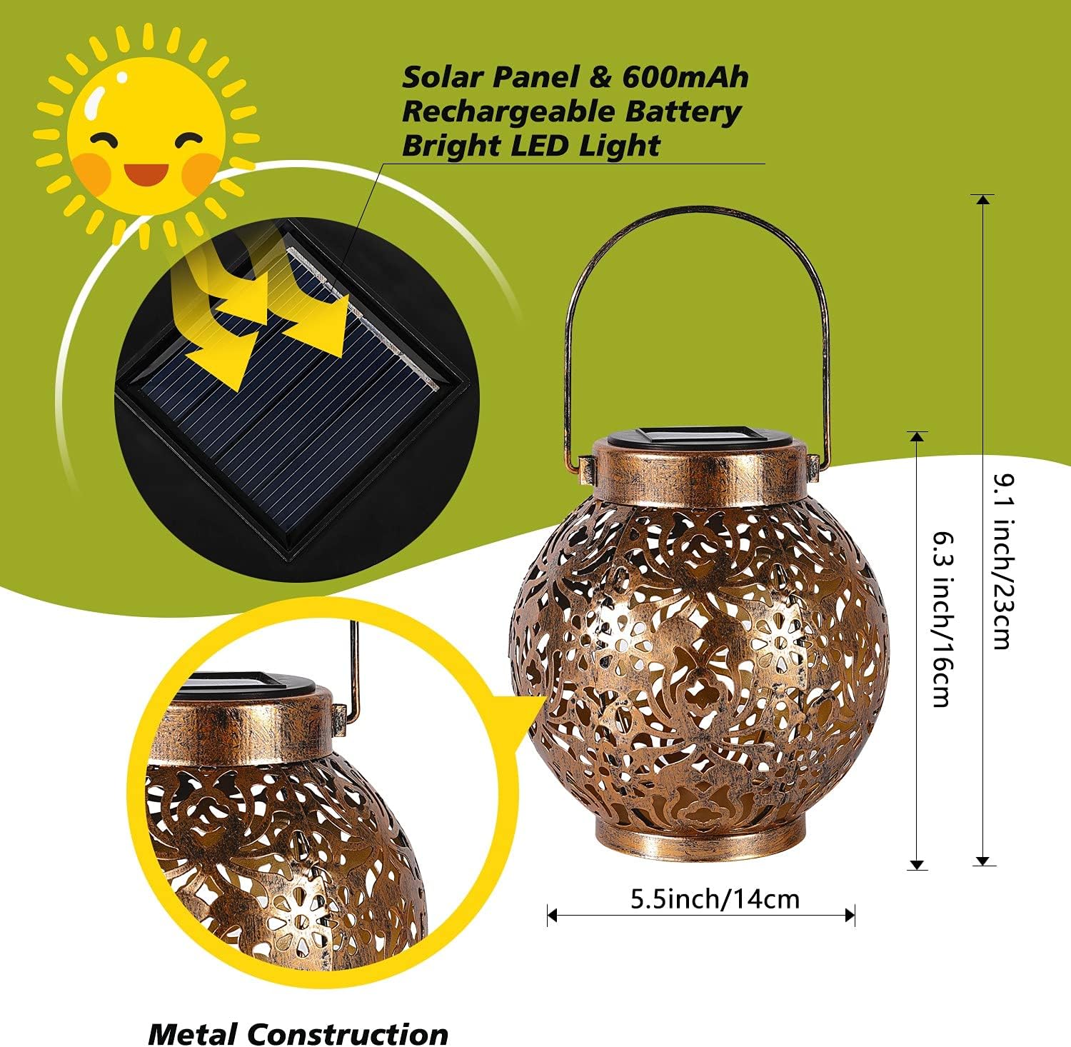 1-6 SZT. Marokańskie Lampiony  – Renewable Energy Solar recenzja i cena